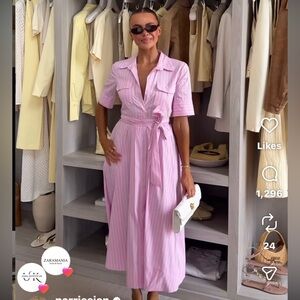 Zara Poplin Shirt Dress ZW Collection XS
